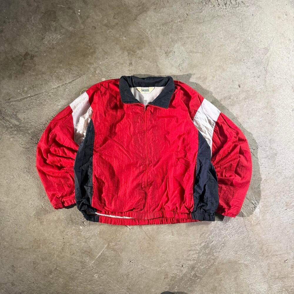 Vintage 90’s Augusta Red Windbreaker Jacket